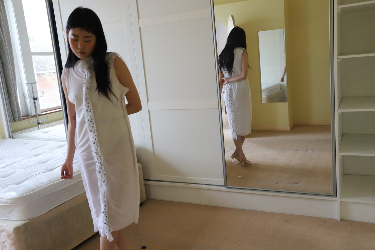 Music Note Dress (White)