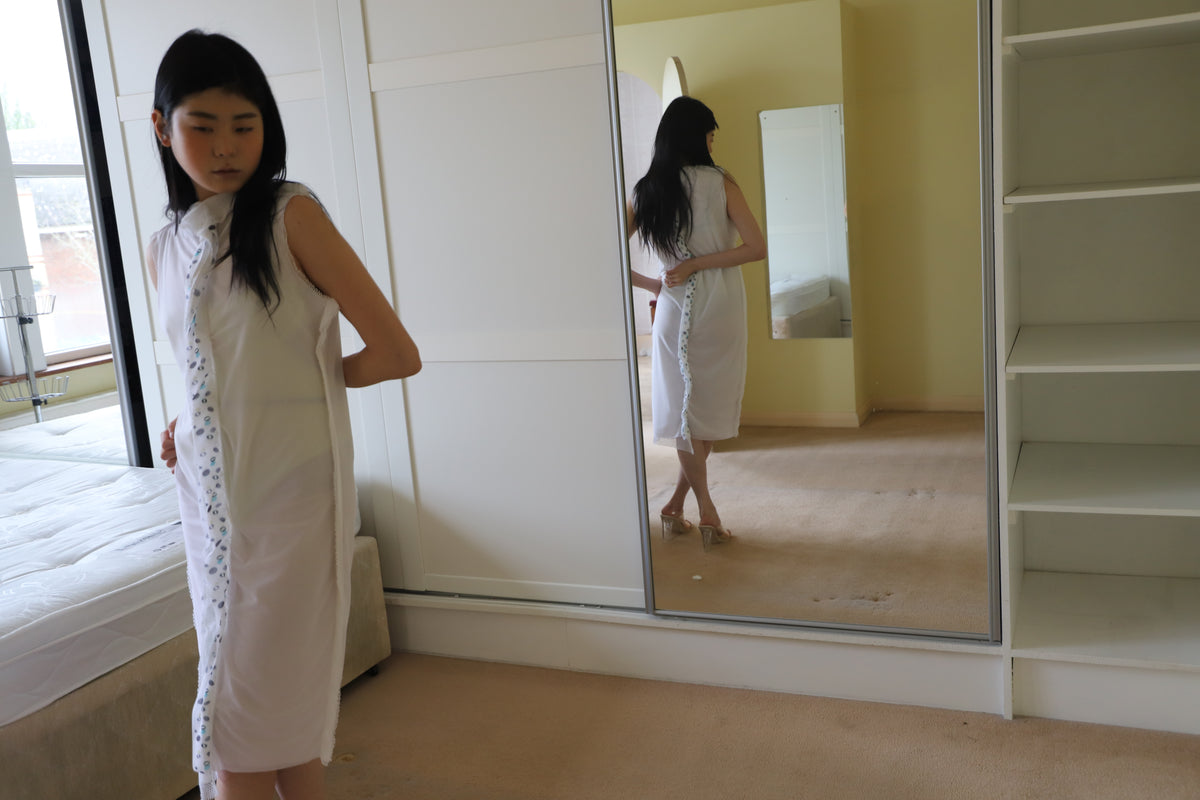 Music Note Dress (White)
