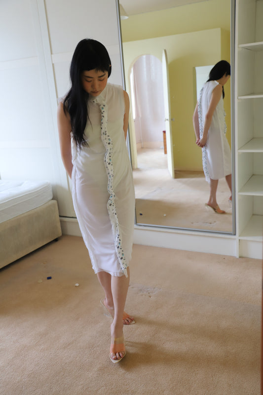 Music Note Dress (White)