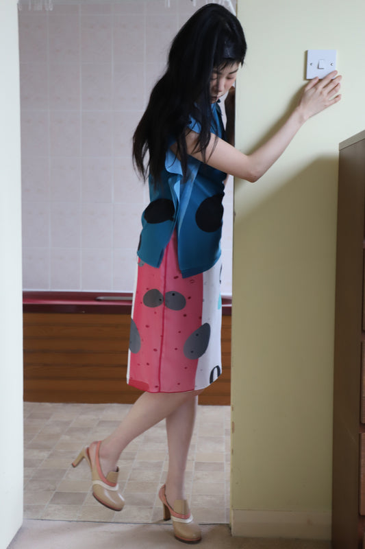 Music Note Skirt (Pink)